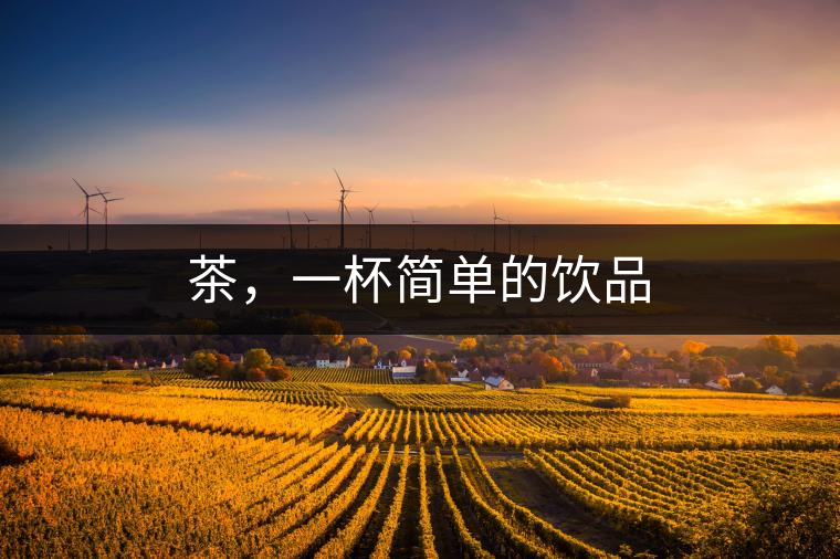 茶，一杯簡單的飲品