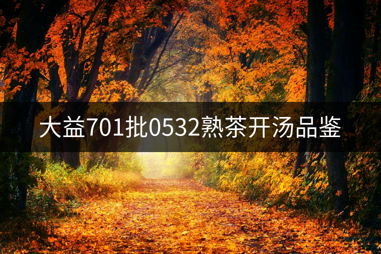 大益701批0532熟茶開湯品鑒