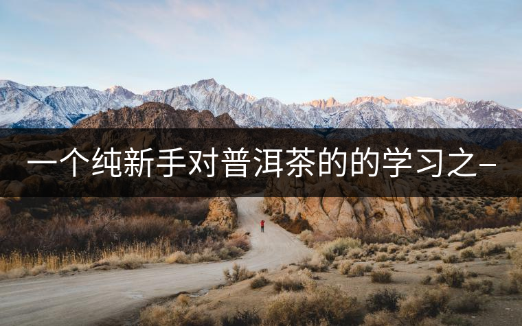 一個(gè)純新手對(duì)普洱茶的的學(xué)習(xí)之——【色】