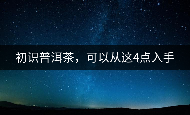 初識普洱茶，可以從這4點(diǎn)入手