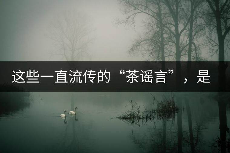 這些一直流傳的“茶謠言”，是時(shí)候知道真相了