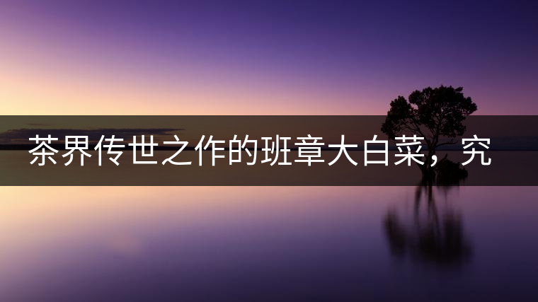 茶界傳世之作的班章大白菜，究竟有什么大來頭？