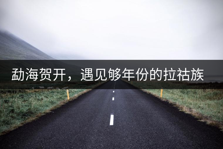 勐海賀開(kāi)，遇見(jiàn)夠年份的拉祜族古茶園