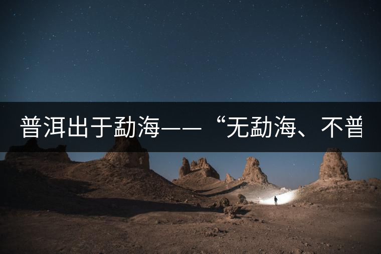 普洱出于勐?！盁o勐海、不普洱”