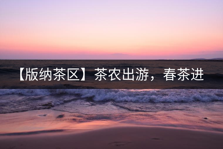 【版納茶區(qū)】茶農(nóng)出游，春茶進(jìn)朋友圈需謹(jǐn)慎