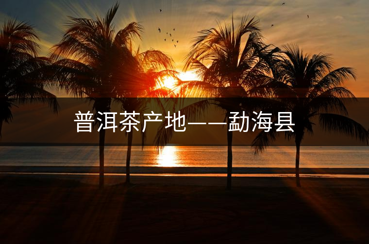普洱茶產(chǎn)地——勐?？h
