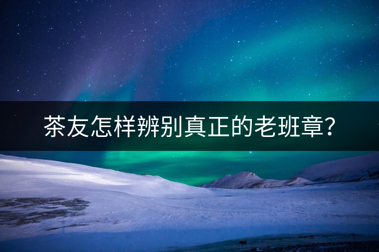 茶友怎樣辨別真正的老班章? 茶友怎樣辨別真正的老班章?