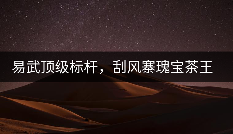 易武頂級標桿，刮風寨瑰寶茶王樹古樹茶