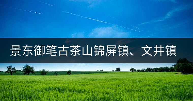 景東御筆古茶山錦屏鎮(zhèn)、文井鎮(zhèn)普洱茶口感特點(diǎn)