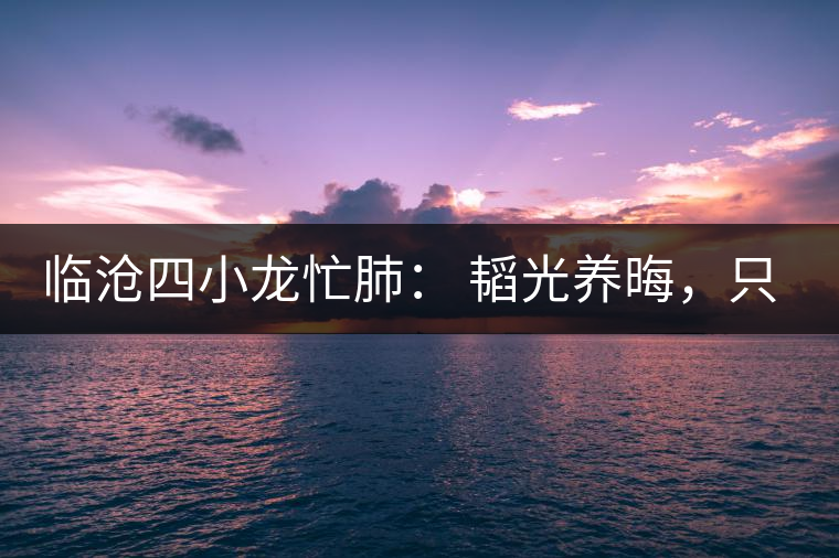 臨滄四小龍忙肺： 韜光養(yǎng)晦，只為綻放！