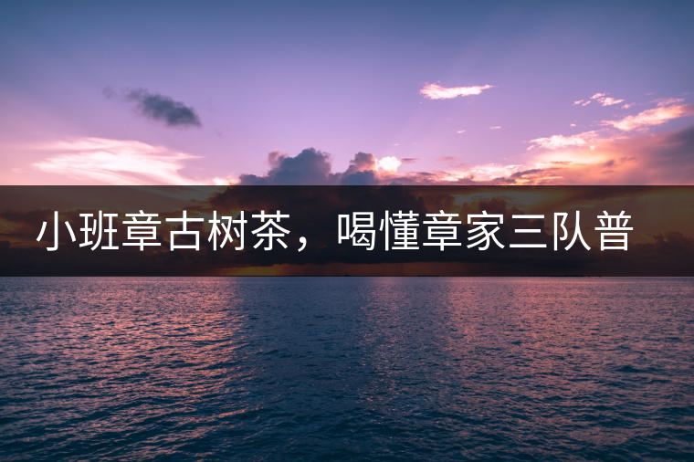 小班章古樹茶，喝懂章家三隊(duì)普洱茶