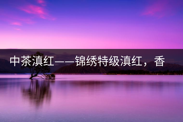 中茶滇紅——錦繡特級滇紅，香甜高揚(yáng)滋味鮮爽