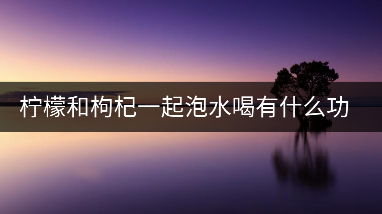 檸檬和枸杞一起泡水喝有什么功效