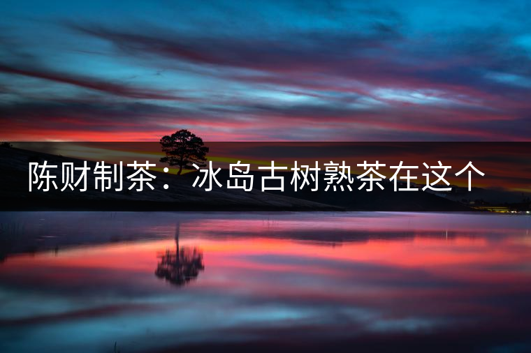 陳財(cái)制茶：冰島古樹(shù)熟茶在這個(gè)世界真的存在嗎？