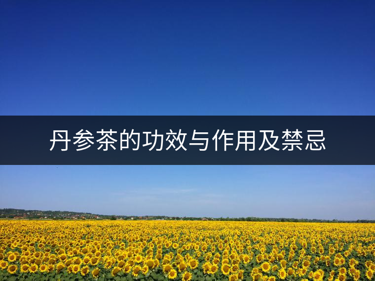 丹參茶的功效與作用及禁忌 丹參茶的功效與作用及禁忌