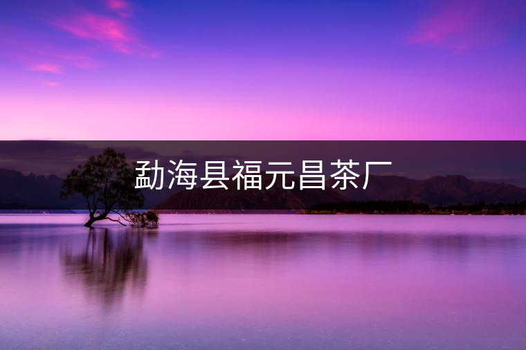 勐?？h福元昌茶廠