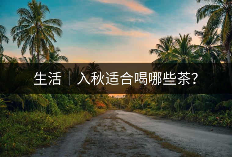生活｜入秋適合喝哪些茶？