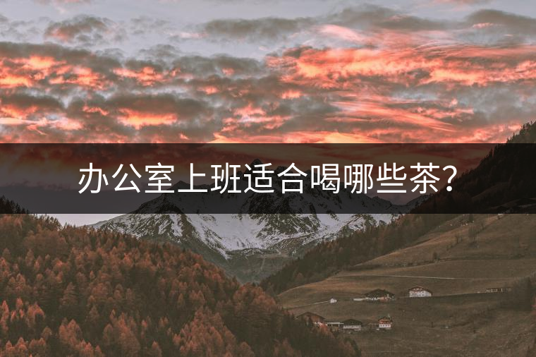 辦公室上班適合喝哪些茶？