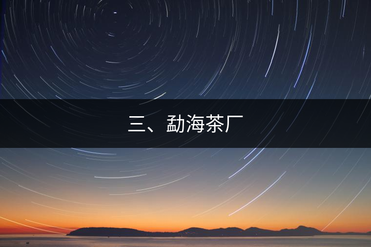 三、勐海茶廠
