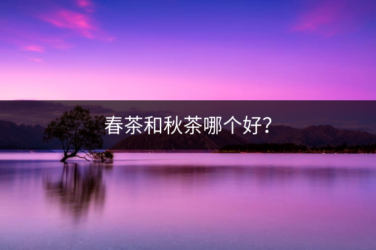 春茶和秋茶哪個好？
