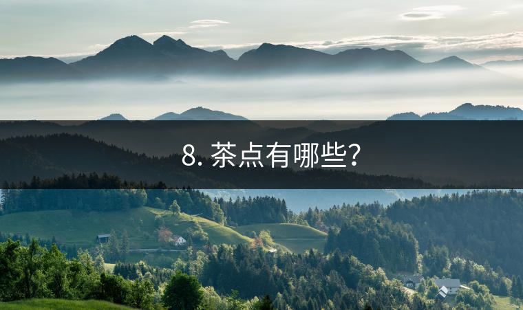 ?? 8. 茶點(diǎn)有哪些？